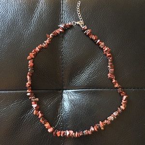 Natural Red Stone Necklace